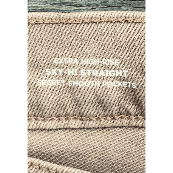 Old Navy Extra High Rise Sz 28 Jeans Pastel Pink Sky Hi Straight Pants NEW F3 - Picture 6 of 12